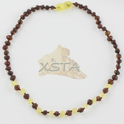 Amber baby necklace raw cherry yellow